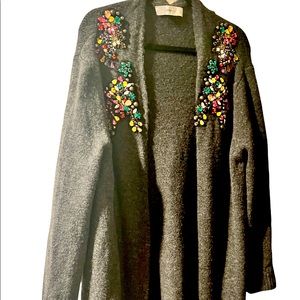 ZARA long cardigan with gems